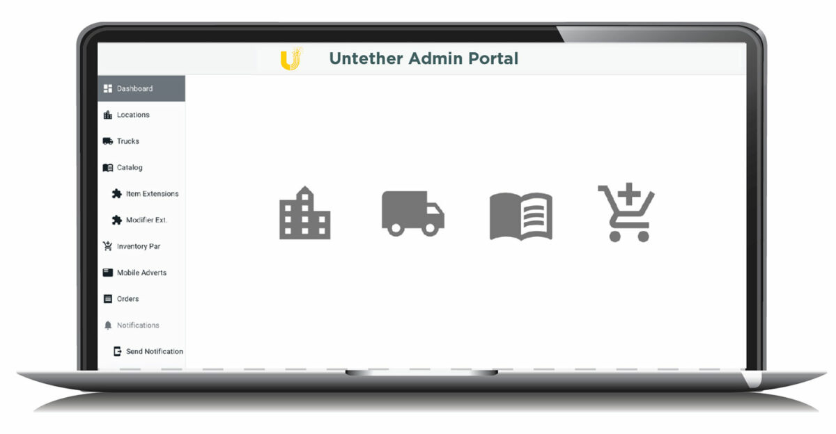 Untether Technologies - Admin Portal Dashboard
